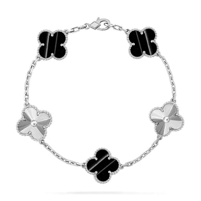 [Moco jewelrys] CLOVER 5 MOTIF PULSAR STONE BRACELET COLLECTION