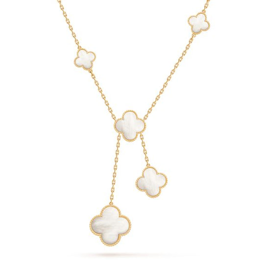 [moco jewelrys]KLEE PERLMUTT KETTE 6 MOTIVE