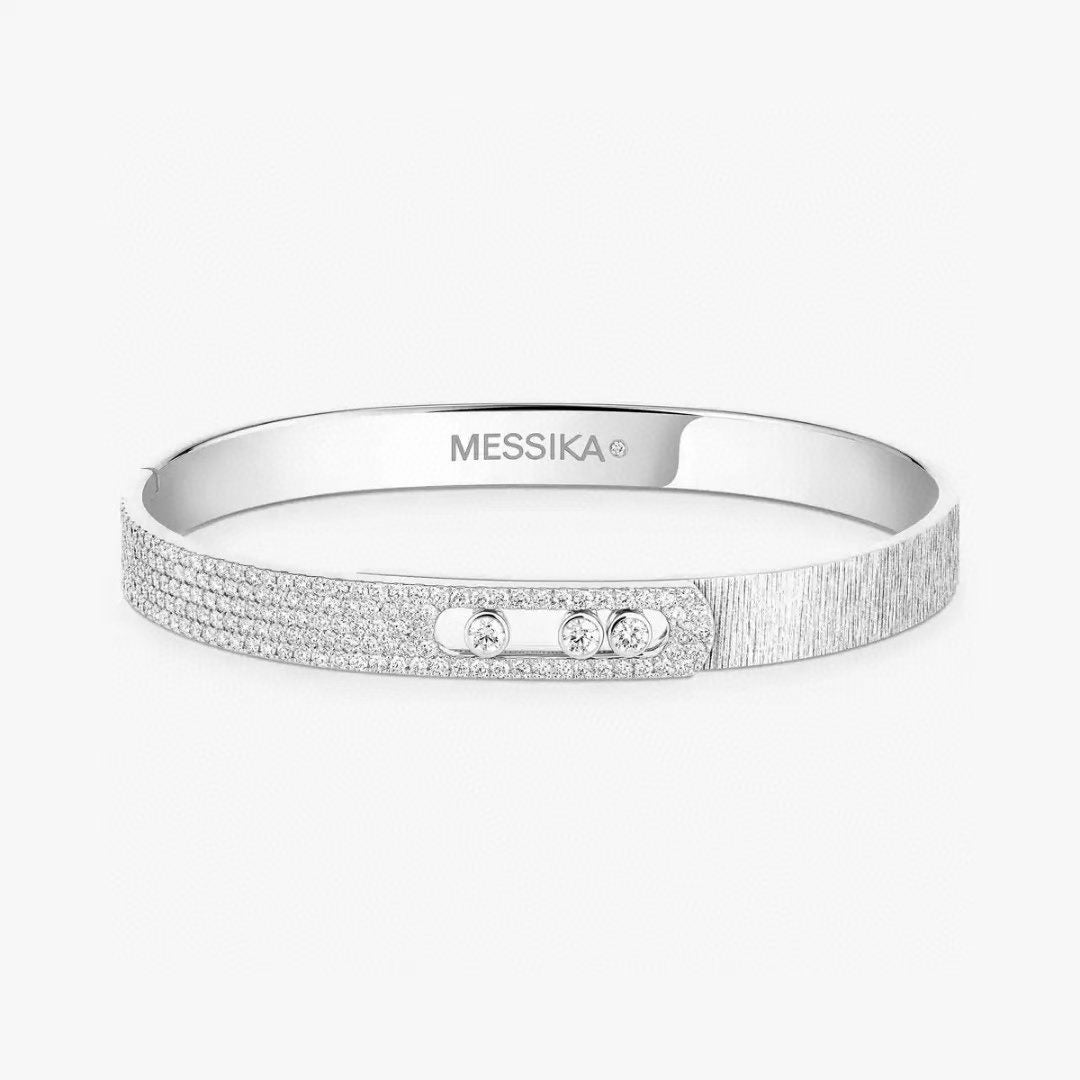 [moco jewelrys]2026 BRAND-NEW FROSTED BRACELET WITH DIAMONDS THREE COLORS