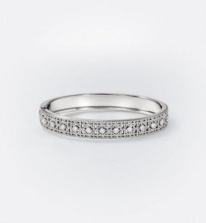 [moco jewelrys]2026 WOVEN-PATTERN BRACELET SET WITH FULL DIAMOND INLAY THREE-COLORS