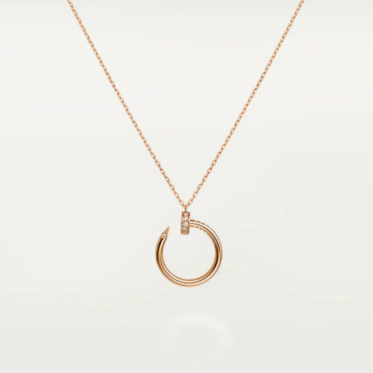 [moco jewelrys]JUSTE NECKLACE PINK GOLD