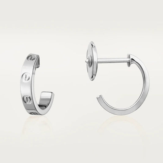 [moco jewelrys]LIEBESOHRRINGE 2,65 MM SILBER