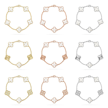 [Moco jewelrys]KLEE WEISSE PERLMUTT-MOP 5 MOTIV ARMBAND KOLLEKTION