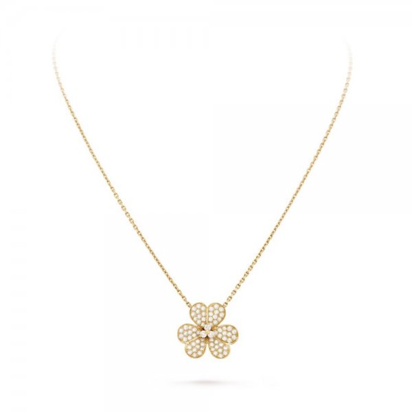 [moco jewelrys]BLUMEN-DIAMANT-HALSKETTE