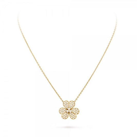 [moco jewelrys]BLUMEN-DIAMANT-HALSKETTE