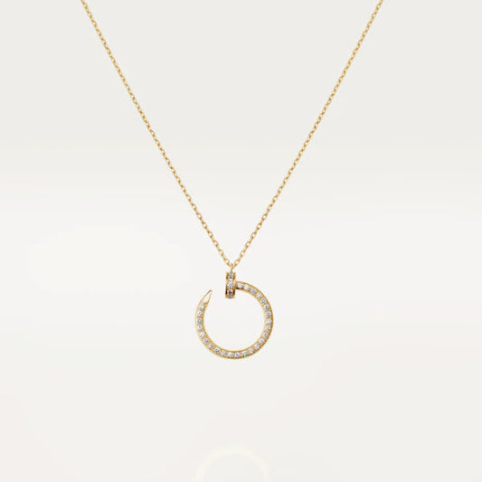 [moco jewelrys]JUSTE NECKLACE GOLD DIAMONDS