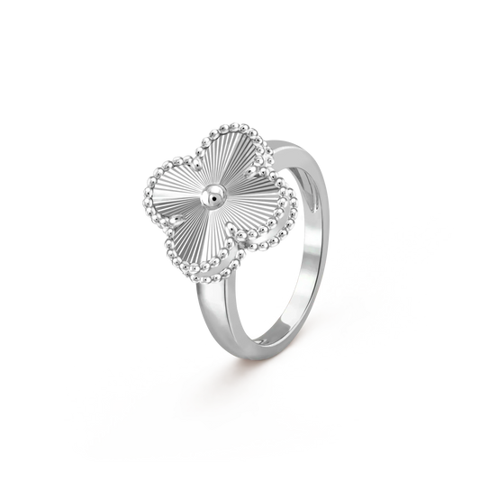 [moco jewelrys]CLOVER SILVER RING