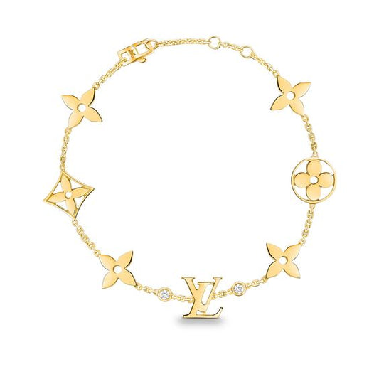 [moco jewelrys]GOLDARMBAND STERNE UND SONNE 7 MOTIVE