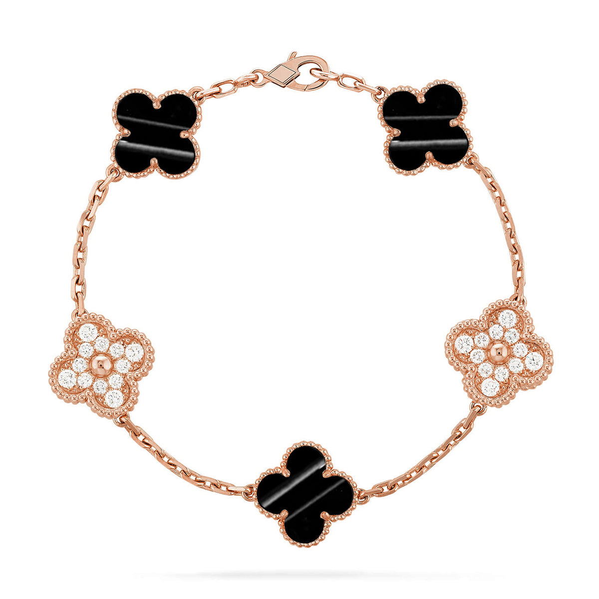 [Moco jewelrys] CLOVER 5 MOTIF PULSAR STONE BRACELET COLLECTION