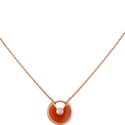 [moco jewelrys]AMULETTE GOLD CARNELIAN ONYX NECKLACE