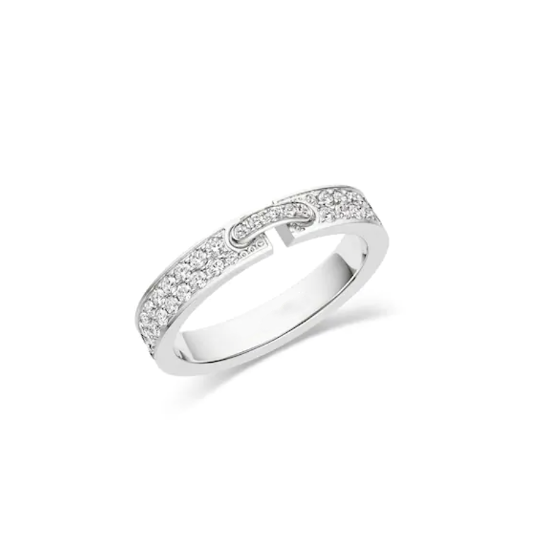 [moco jewelrys]ALLIANCE LIENS EVIDENZ PAVED DIAMOND 4MM RING