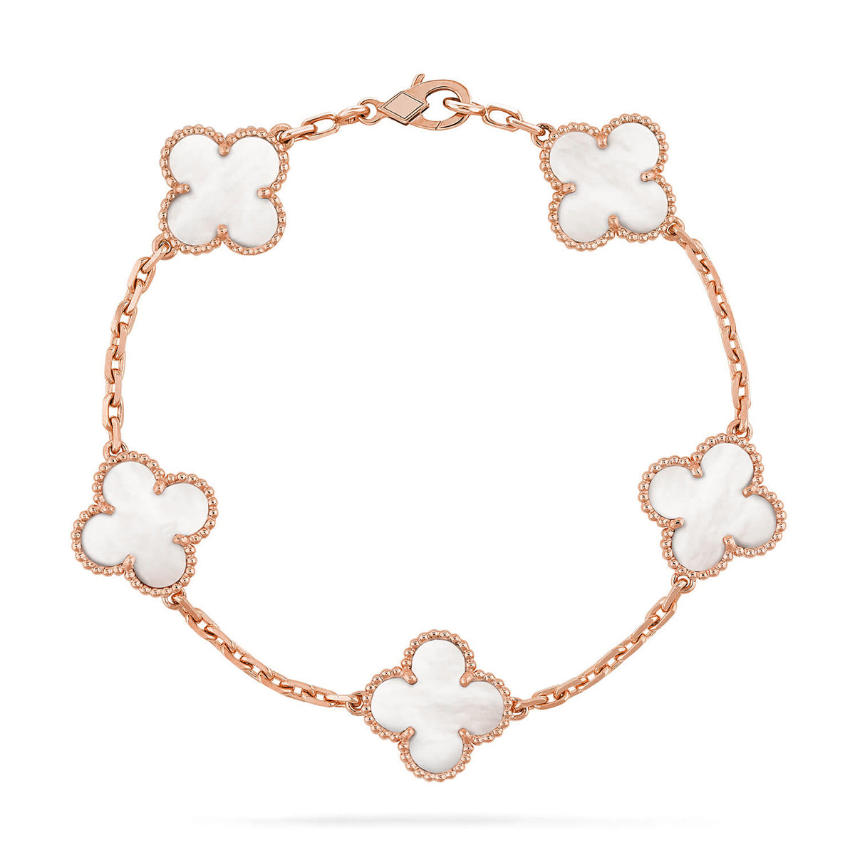 [Moco jewelrys]KLEE WEISSE PERLMUTT-MOP 5 MOTIV ARMBAND KOLLEKTION