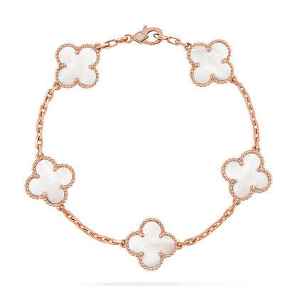 [Moco jewelrys]KLEE WEISSE PERLMUTT-MOP 5 MOTIV ARMBAND KOLLEKTION