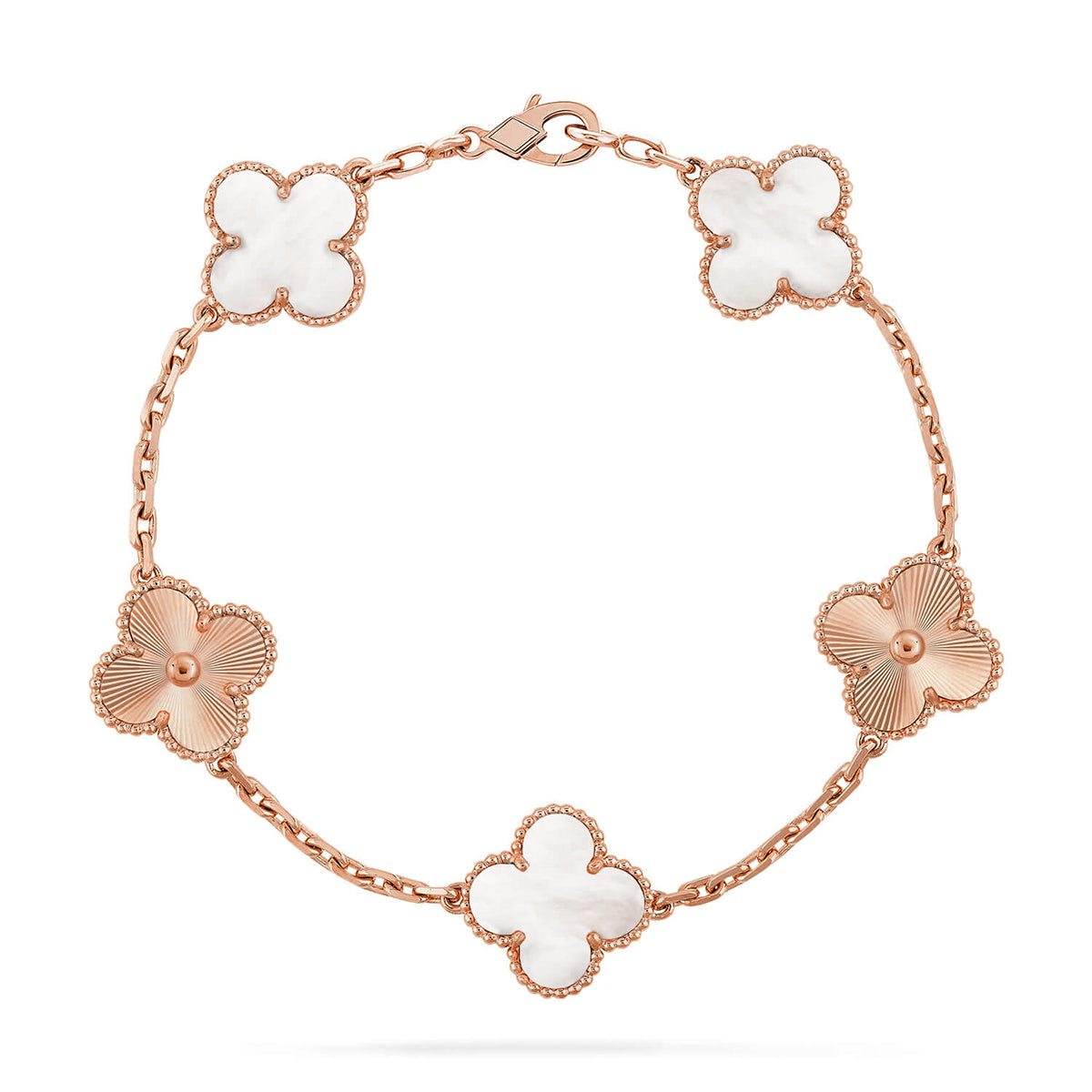 [Moco jewelrys]KLEE WEISSE PERLMUTT-MOP 5 MOTIV ARMBAND KOLLEKTION
