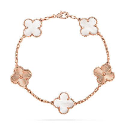 [Moco jewelrys]KLEE WEISSE PERLMUTT-MOP 5 MOTIV ARMBAND KOLLEKTION