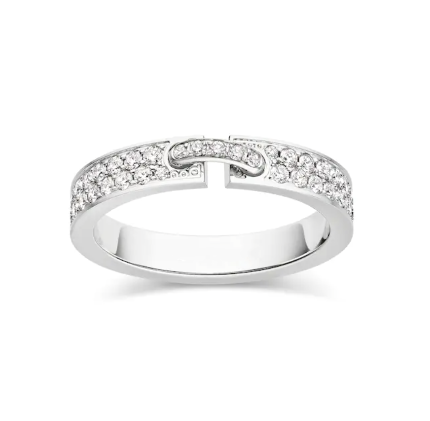 [moco jewelrys]ALLIANCE LIENS EVIDENZ PAVED DIAMOND 4MM RING