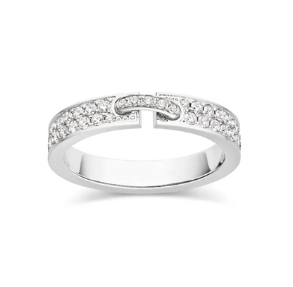 [moco jewelrys]ALLIANCE LIENS EVIDENZ PAVED DIAMOND 4MM RING