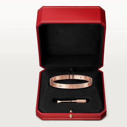 [moco jewelrys]LOVE BRACELET 6.1MM 4 DIAMONDS