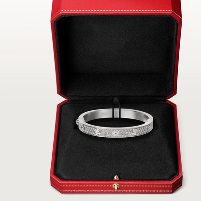 [moco jewelrys]LOVE ARMBAND 6.1MM DIAMANTBESETZT