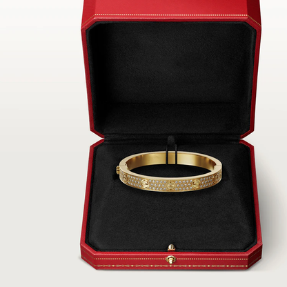 [moco jewelrys]LOVE ARMBAND 6.1MM DIAMANTBESETZT