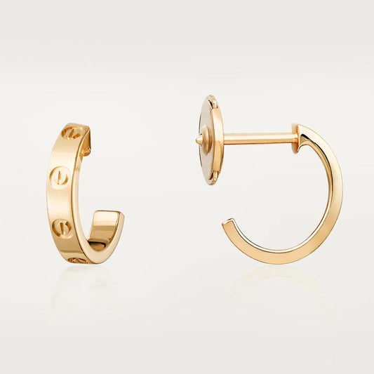 [moco jewelrys]LIEBESOHRRINGE 2.65MM ROSÉGOLD