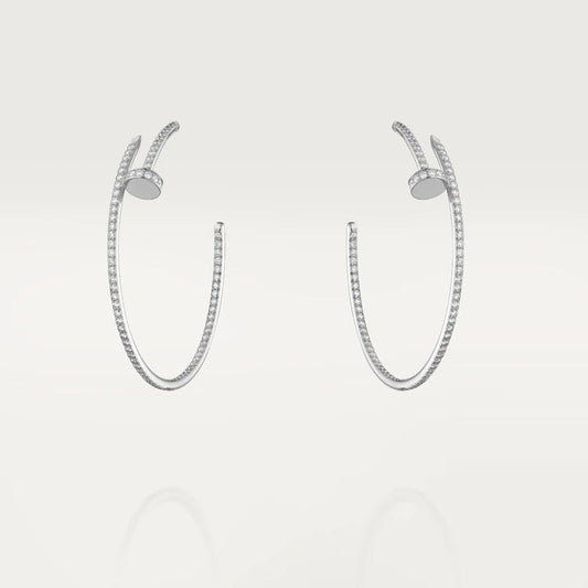 [moco jewelrys]JUSTE OHRRINGE VOLLE DIAMANTEN 1.8MM