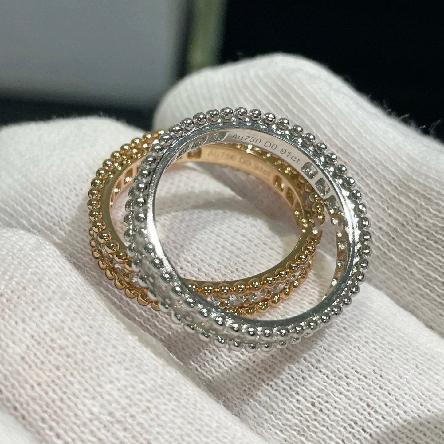 ¡®Moco¡¯PERLEE DIAMOND ROSE GOLD RING
