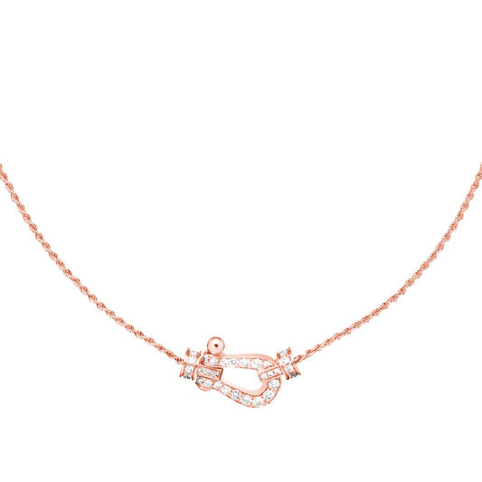 [moco jewelrys]FORCE 10 PINK GOLD DIAMOND NECKLACE