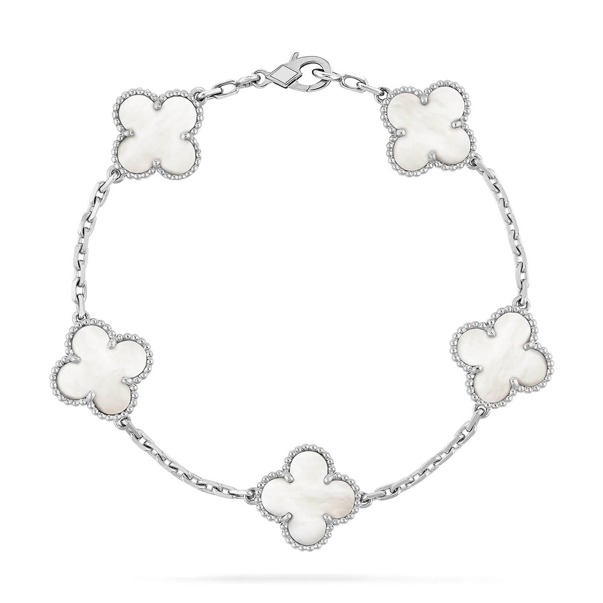 [Moco jewelrys]KLEE WEISSE PERLMUTT-MOP 5 MOTIV ARMBAND KOLLEKTION