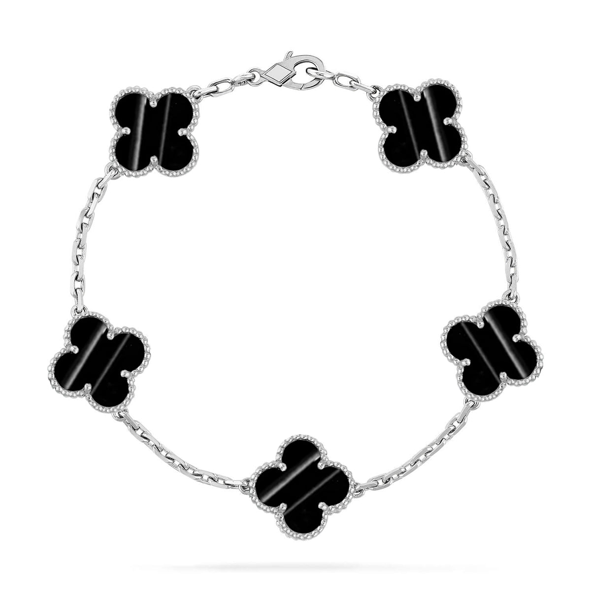 [Moco jewelrys] CLOVER 5 MOTIF PULSAR STONE BRACELET COLLECTION