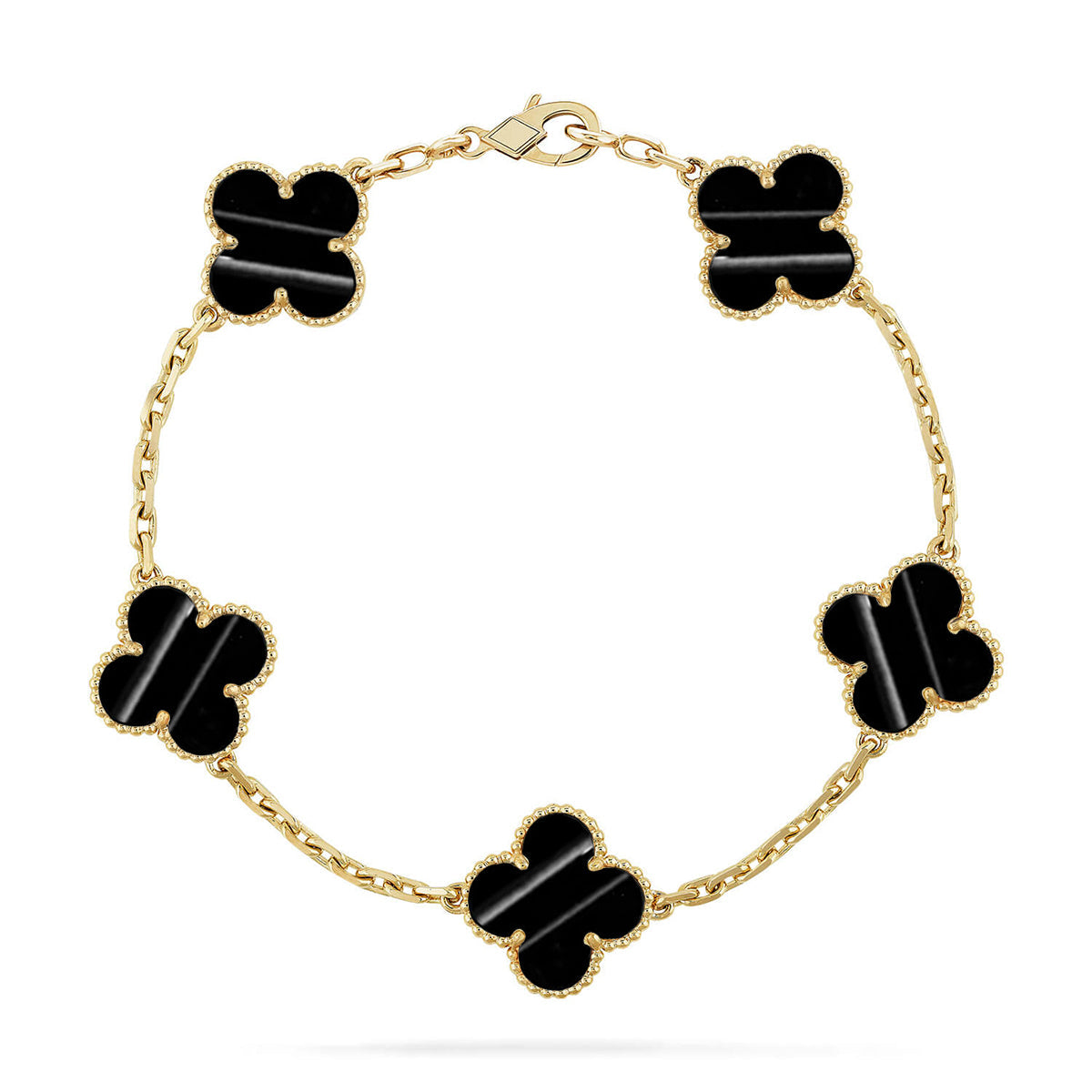 [Moco jewelrys] CLOVER 5 MOTIF PULSAR STONE BRACELET COLLECTION