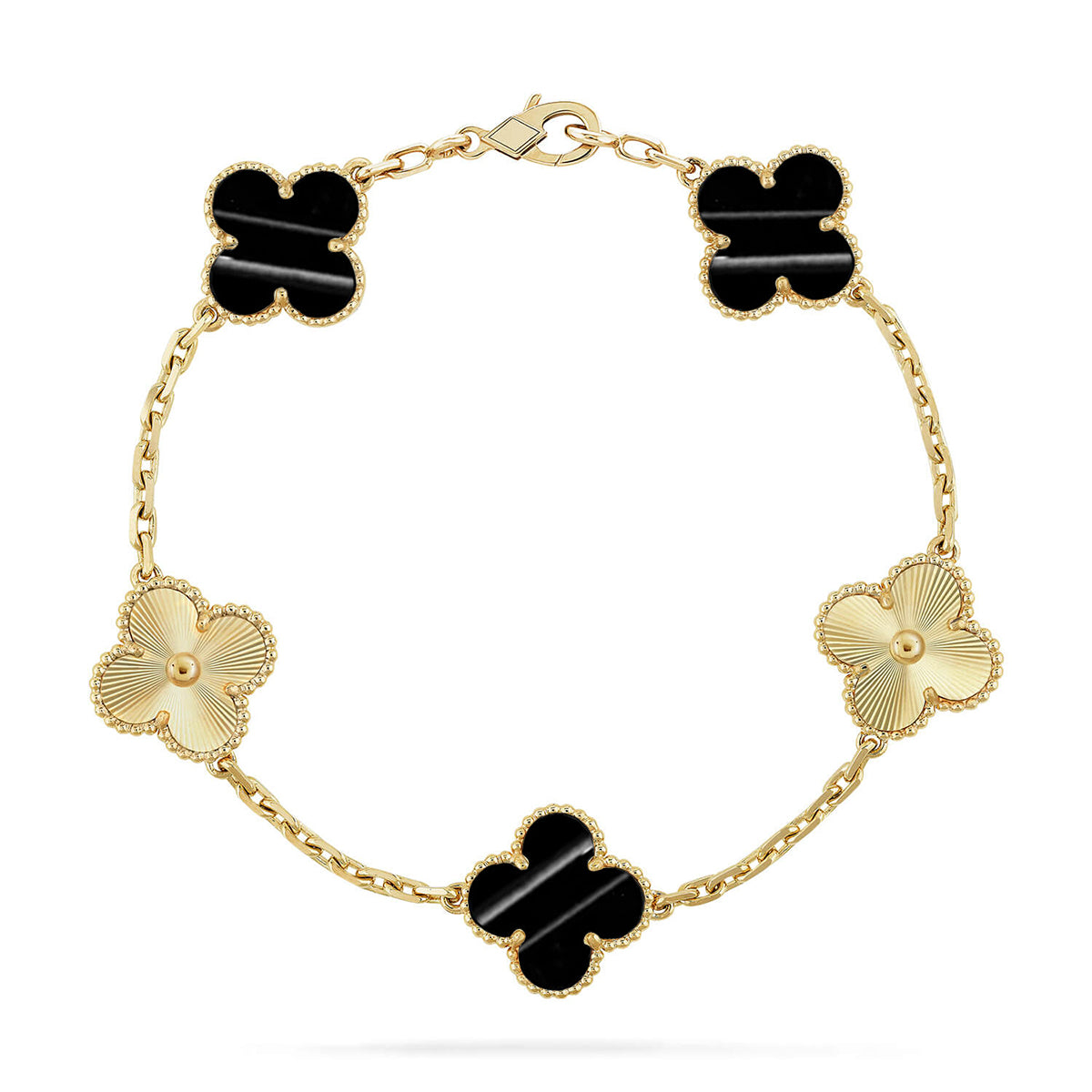[Moco jewelrys] CLOVER 5 MOTIF PULSAR STONE BRACELET COLLECTION