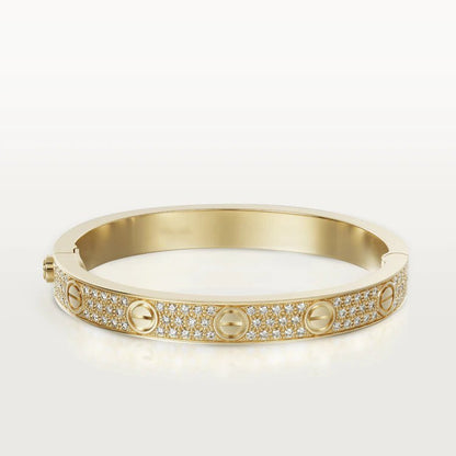 [moco jewelrys]LOVE ARMBAND 6.1MM DIAMANTBESETZT