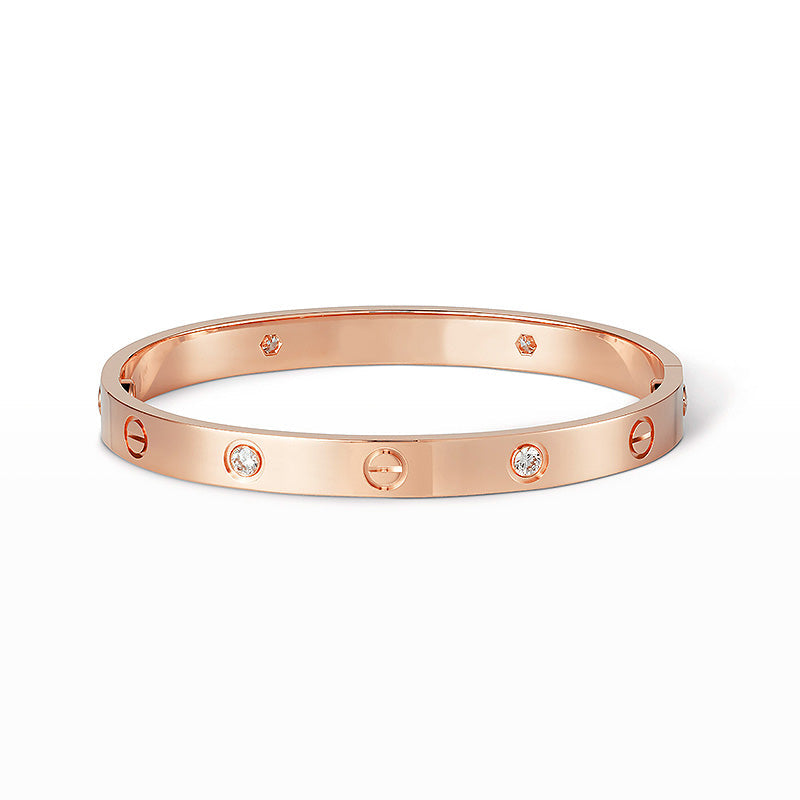 [moco jewelrys]LOVE BRACELET 6.1MM 4 DIAMONDS