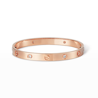 [moco jewelrys]LOVE BRACELET 6.1MM 4 DIAMONDS