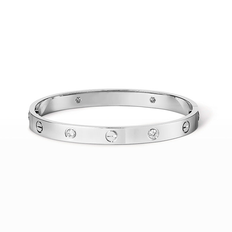 [moco jewelrys]LOVE BRACELET 6.1MM 4 DIAMONDS