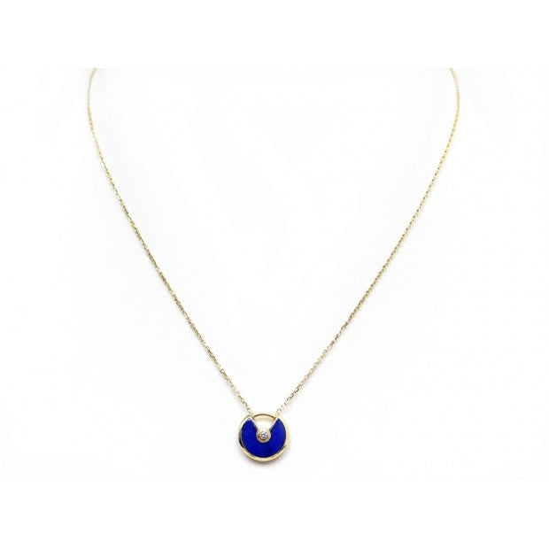 [moco jewelrys]AMULETTE ROSE GOLD AGATE NECKLACE