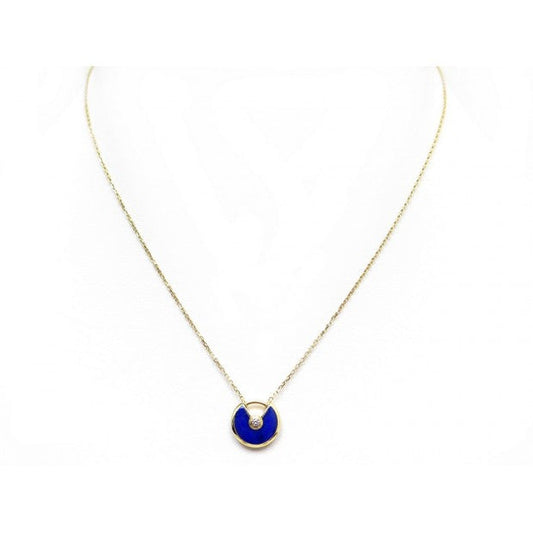 [moco jewelrys]AMULETT ROSÉGOLD ACHAT-HALSKETTE