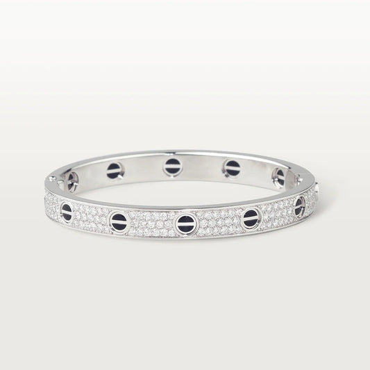 [moco jewelrys]LIEBESARMBAND 6.1MM DIAMANTBESETZT KERAMIK