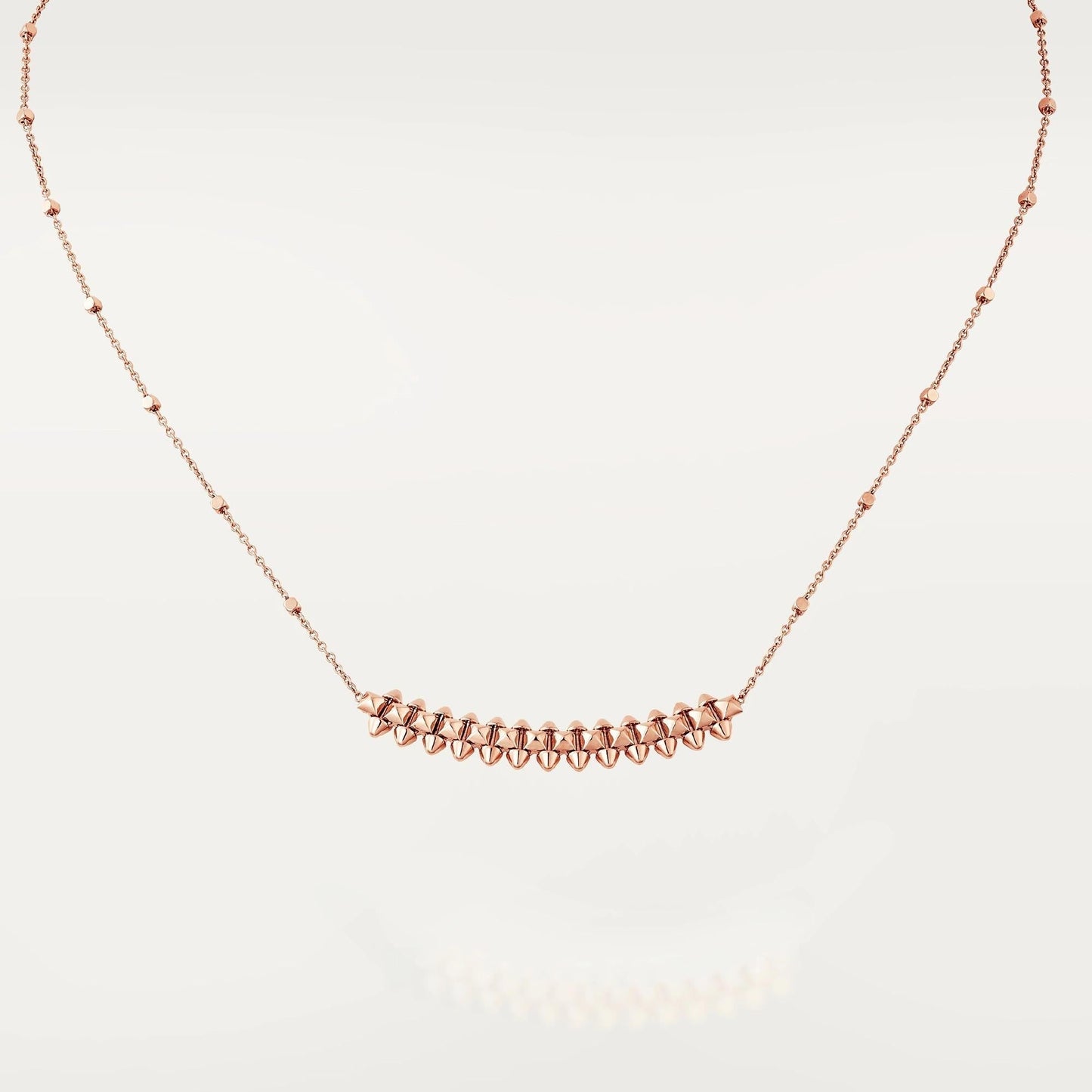 [moco jewelrys]CLASH PINK GOLD NECKLACE
