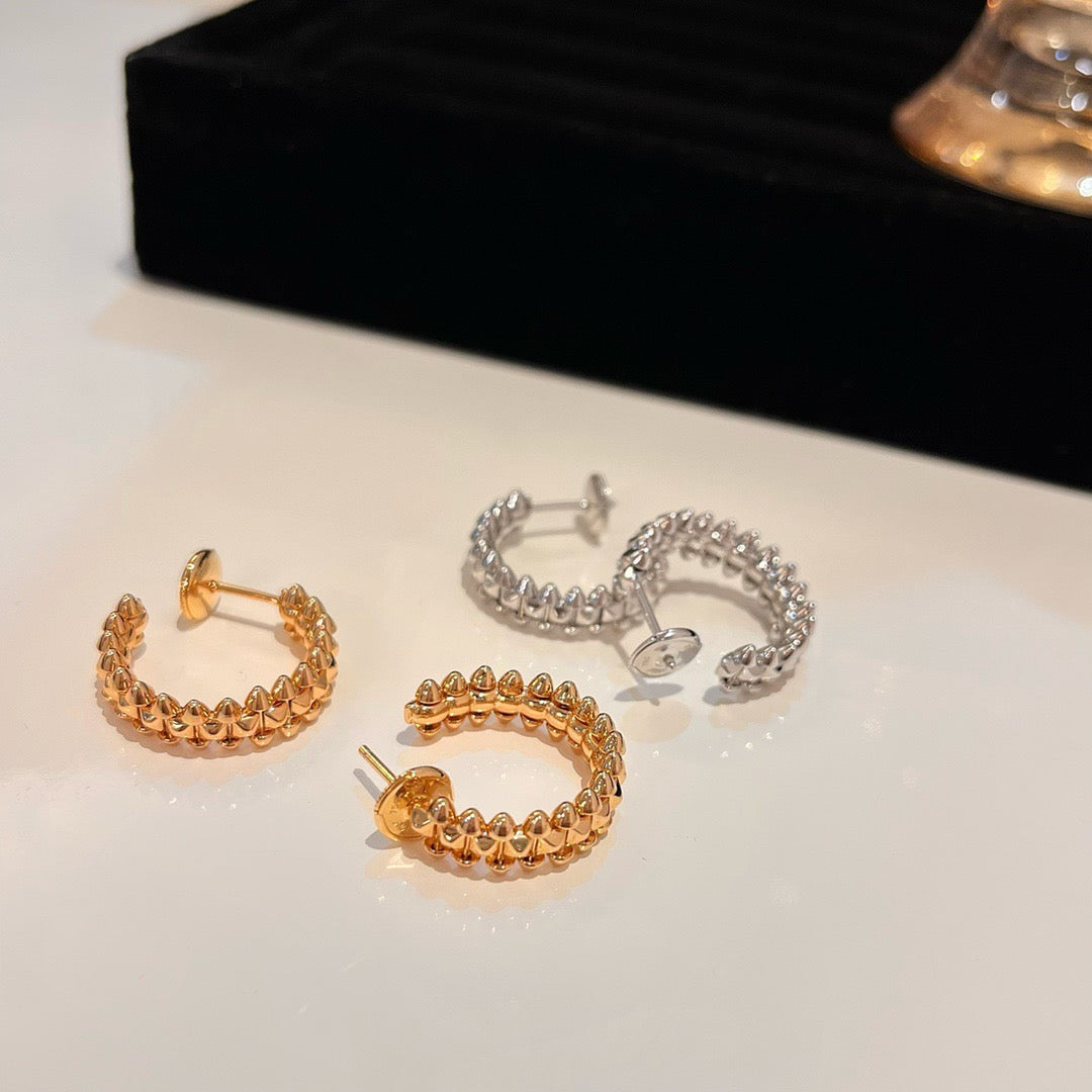 [moco jewelrys]CLASH SMALL HOOP EARRINGS
