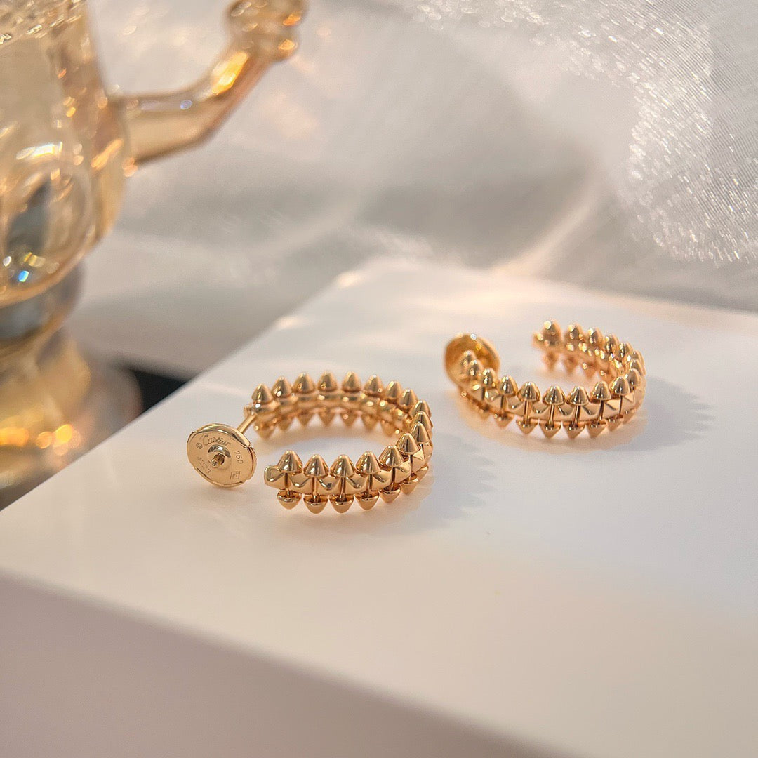 [moco jewelrys]CLASH SMALL HOOP EARRINGS
