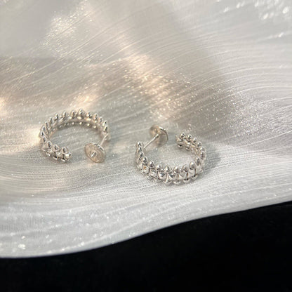 [moco jewelrys]CLASH SMALL HOOP EARRINGS
