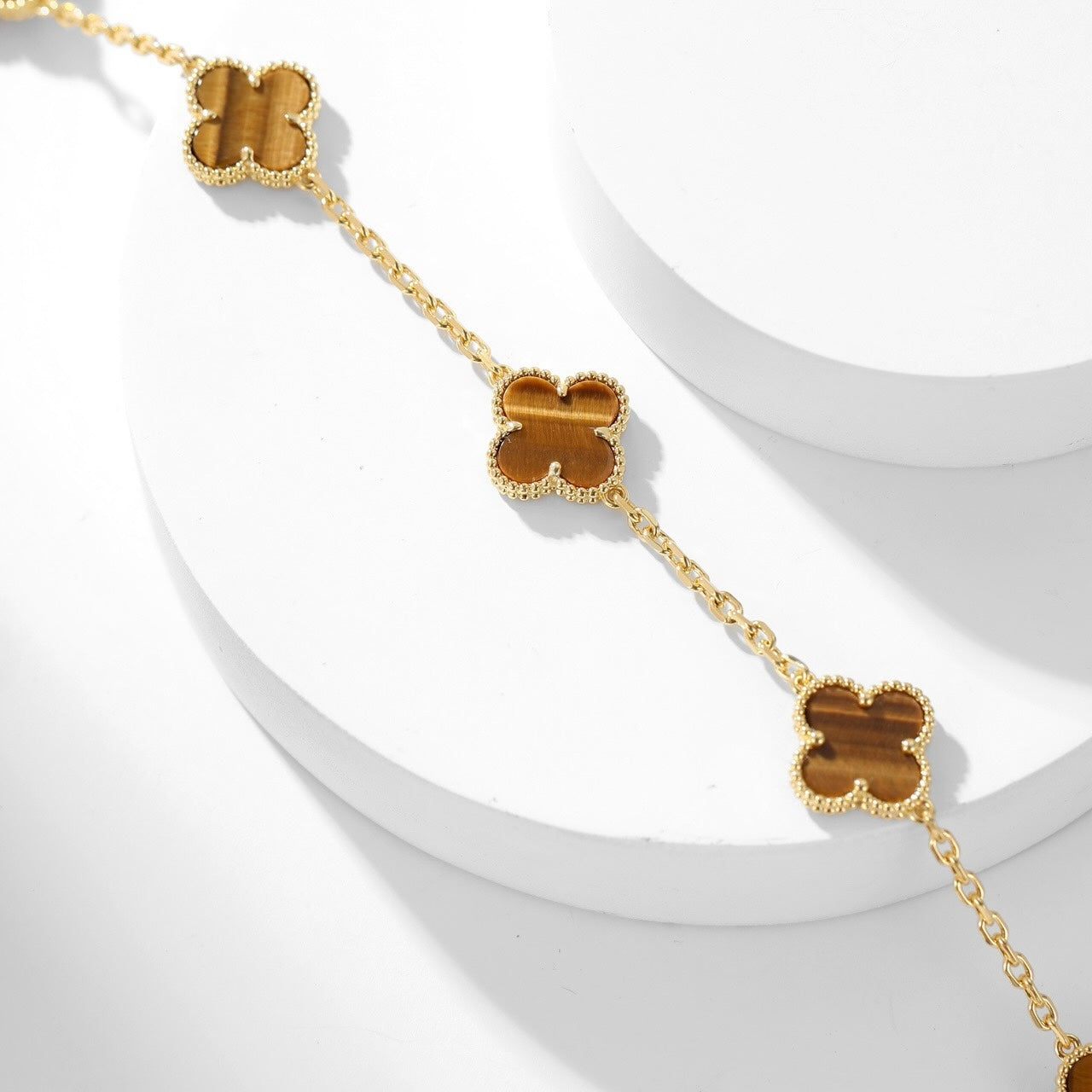 [moco jewelrys]KLEE 10 MOTIVE TIGERAUGE-HALSKETTE