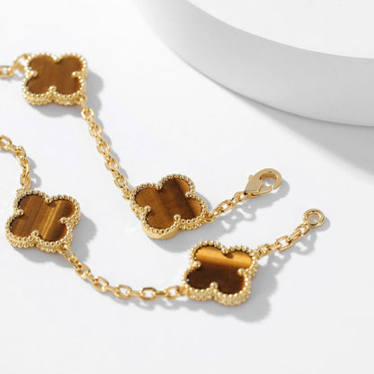 [moco jewelrys]KLEE 10 MOTIVE TIGERAUGE-HALSKETTE