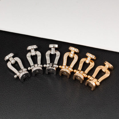 ¡®Moco¡¯FORCE LARGE HORSESHOE FULL DIAMOND BRACELET ROSE GOLD