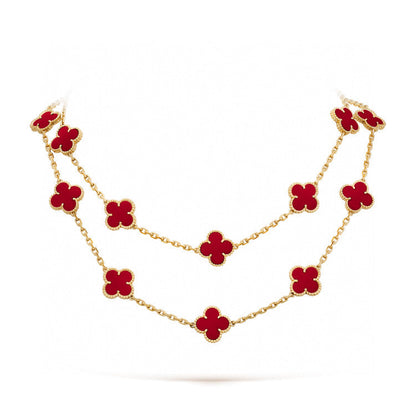 [moco jewelrys]KLEE 20 MOTIVE KARNEOL-HALSKETTE