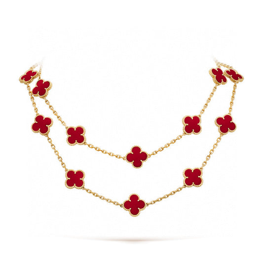 [moco jewelrys]KLEE 20 MOTIVE KARNEOL-HALSKETTE
