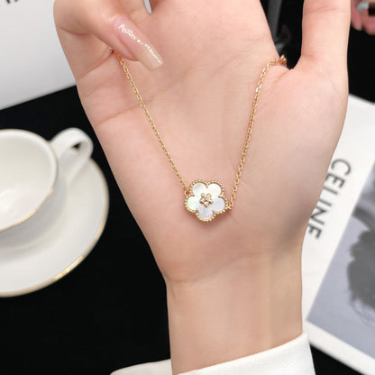 ¡®Moco¡¯LUCKY WHITE MOP PLUM BLOSSOM  BRACELET