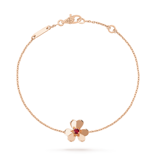 [moco jewelrys]FRIVOLE GOLD BLUMEN ROSA MALACHIT ARMBAND